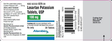 Losartan Potassium Tablet Film Coated