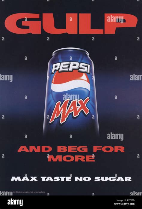 2000s Uk Pepsi Max Magazine Advert Stock Photo Alamy