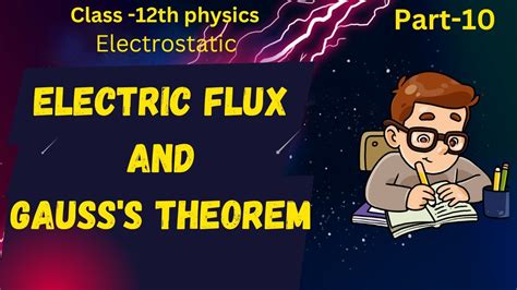 Electric Flux And Gauss S Theorem Gauss Law Electrostatic Class Th