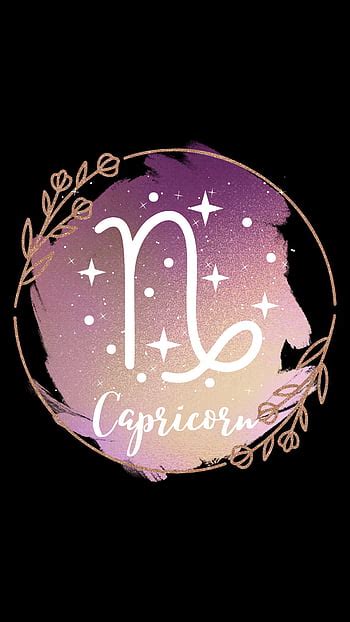 Aesthetics Zodiac Neon Purple Capricorn Zodiac Sign Purple