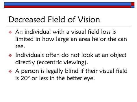 Ppt Vision Loss Powerpoint Presentation Free Download Id5418973