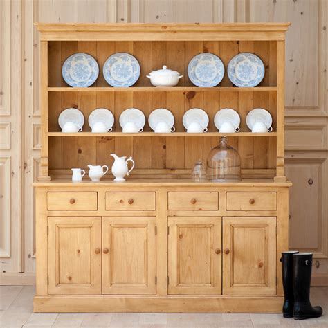 Cottage Open Hutch Traditional China Cabinets And Hutches New