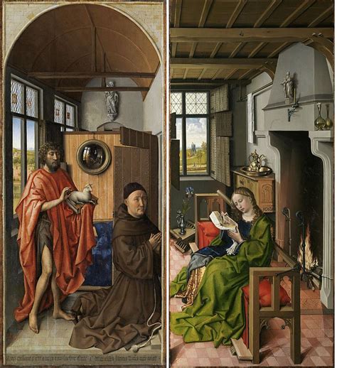 The Werl Triptych Wikipedia Robert Campin Mus E Du Prado Madrid