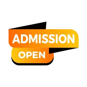 Admission Open Lettering Banner Design Vector Admission Open