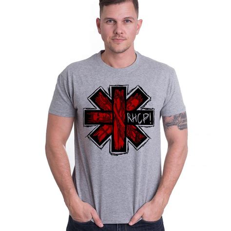 Camiseta Red Hot Chili Peppers Cinza Bandas de Rock Moda Música