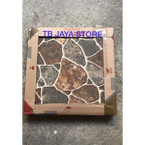 Jual Keramik Lantai Kasar Batu Batu X Arwana Digi Brown Jakarta