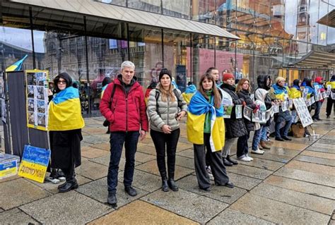 Mahnwache für Ukraine in der Chemnitzer City