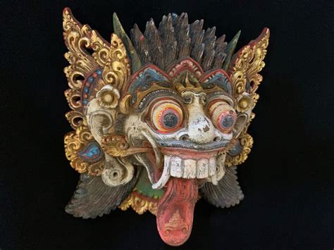 Rangda Bali Mask Balinese Mythology Demon Queen Balinese Mask Wood