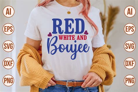 Red White And Boujee Graphic By Creativemim2001 Creative Fabrica