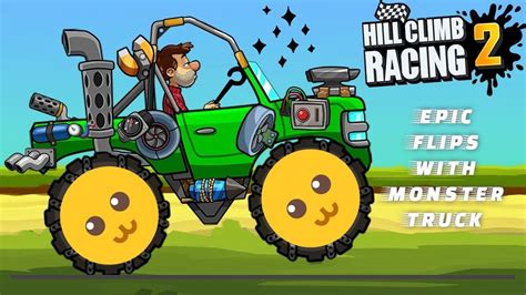 Hill Climb Racing Epic Flips With Monster Truck Rustbucket Reef