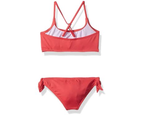 Billabong Big Girls Sol Searcher Flutter Two Piece Swim Set Geranium