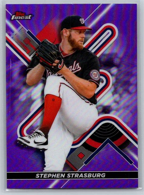 2022 Topps Finest 100 Stephen Strasburg Purple 161 250 NATIONALS EBay