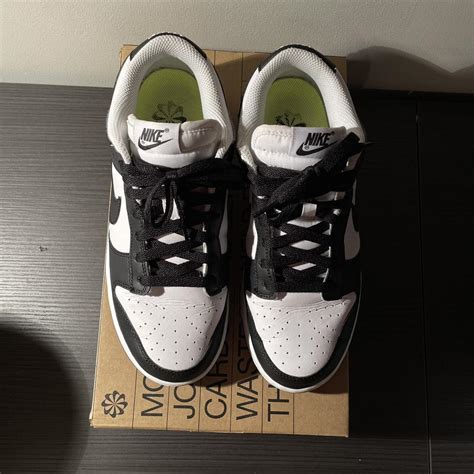 Authentic Nike Dunk Low Pandas Mens Womens Depop