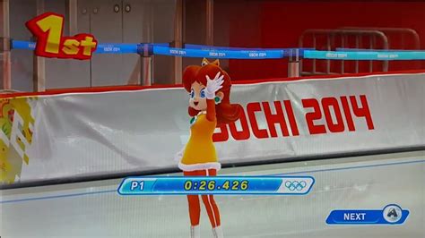 Speed Skating 500m PB 0m 26s 426ms Daisy Mario Sonic At The Sochi