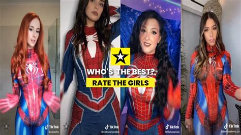 Rate The Girls Best Spiderwoman Cosplay TikTok Dance Contest 7