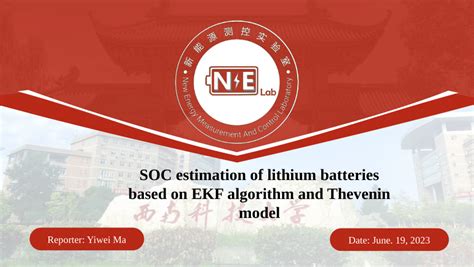 Pdf Soc Estimation Of Lithium Batteries Based On Ekf Algorithm And Thevenin Model