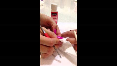 Gel Off Product Demo Removal Of Blue Sky Gel Polish YouTube