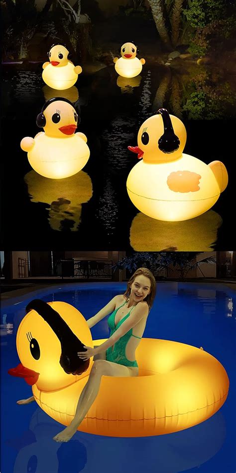 Amazon DeeprBetter Floating Pool Lights Inflatable Duck Pool