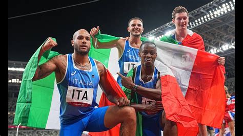 Finale Staffetta X M Tokyo Italia Medaglia D Oro Telecronaca