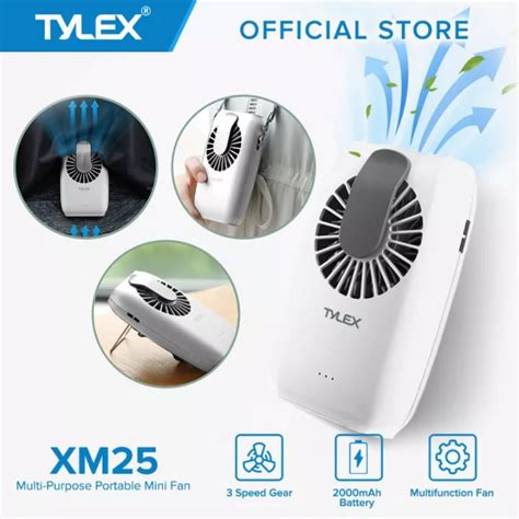 TYLEX XM25 Multifunctional Portable Mini Fan Handheld Neck Wrist Table