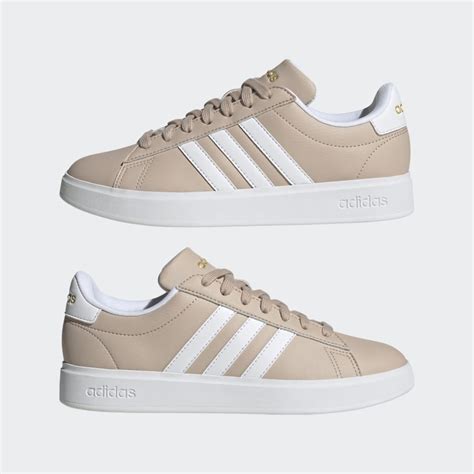 Adidas Grand Court Cloudfoam Lifestyle Court Comfort Shoes Brown