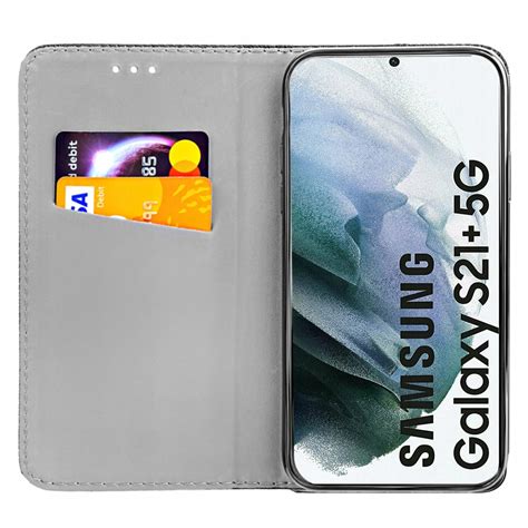 Etui Z Klapk Do Samsung Galaxy S Plus Czarne Zamykane Magnetyczne