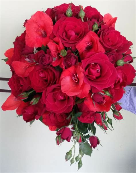 Red Bridal Bouquet Wedding Flowers Hermoso Ramo De Novia En Vibrantes