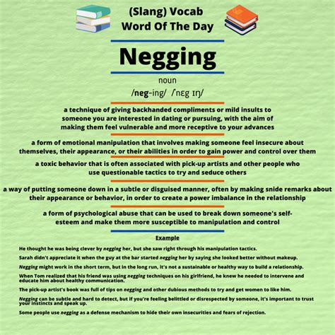 Negging : r/VocabWordOfTheDay