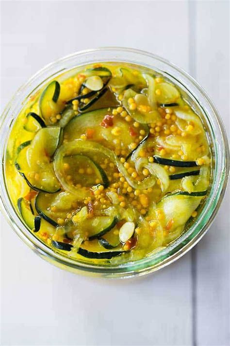 Zucchini Refrigerator Pickles Recipe