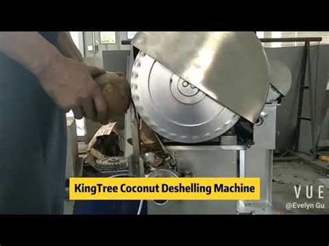 Coconut Deshelling Machine Efficiently Remove The Coconut Shell Youtube