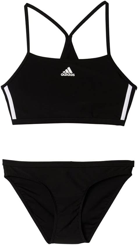 Adidas Women S Infinitex 3 Stripes Bikini Black White Amazon De Clothing