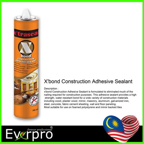 X Traseal X Bond Construction Adhesive Sealant G Lazada