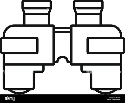 Marine Binocular Icon Outline Marine Binocular Vector Icon For Web