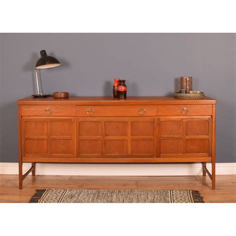 Vintage Teak Nathan Squares Sideboard British 1960s