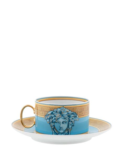 Versace Coin Medusa Espresso Cup And Saucer Farfetch