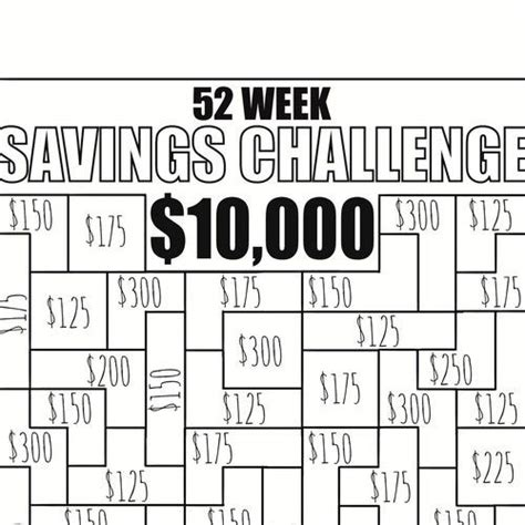 Save 1000 In 30 Days Money Savings Challenge Printable Downloadable