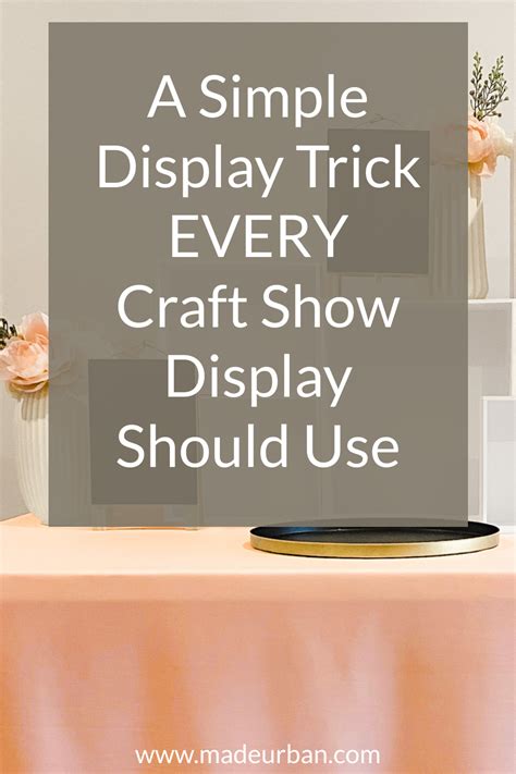 How To Use Repetition In A Craft Show Display Made Urban In 2023