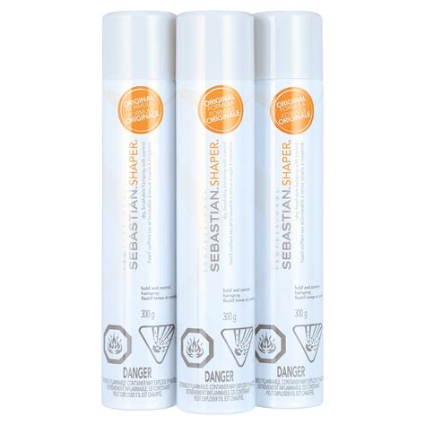 Sebastian Shaper Plus Hair Spray 10 6 Oz Medium Strong Hold Humidity Resistant Pack Of 3