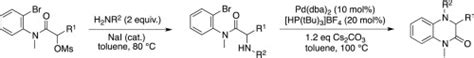 通过钯催化的分子内cn键形成合成二氢喹喔啉 2（1h） 酮tetrahedron Letters X Mol