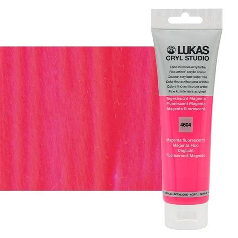 LUKAS CRYL Studio Acrylic Fluorescent Magenta 125ml Tube Jerry S