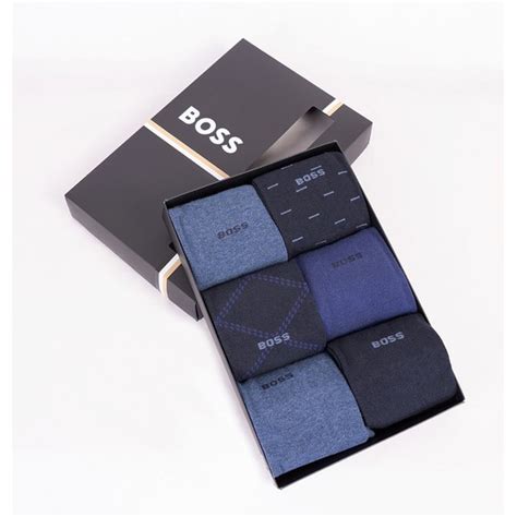 BOSS 6 Pack Sock Gift Set Oxygen Clothing