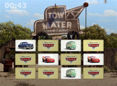 Cars 2 Mater's Memory Game - Play Online on Flash Museum 🕹️