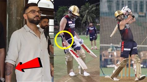 Virat Kohli Start Batting Practice With New Tattoo On Hand After