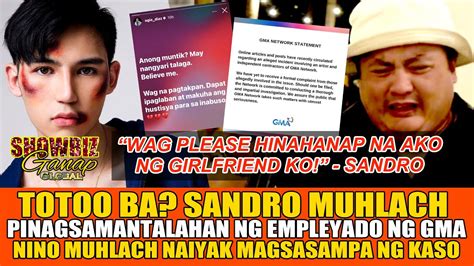 TOTOO BA SANDRO MUHLACH HINALAY NIÑO MUHLACH MAGSASAMPA NG KASO