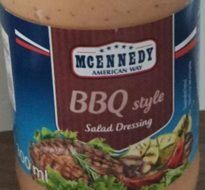 BBQ Salad Dressing McEnnedy American Way kalorie kJ a nutriční