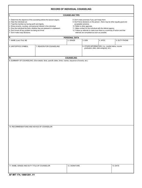 Af Form 174 Fill Online Printable Fillable Blank Pdffiller