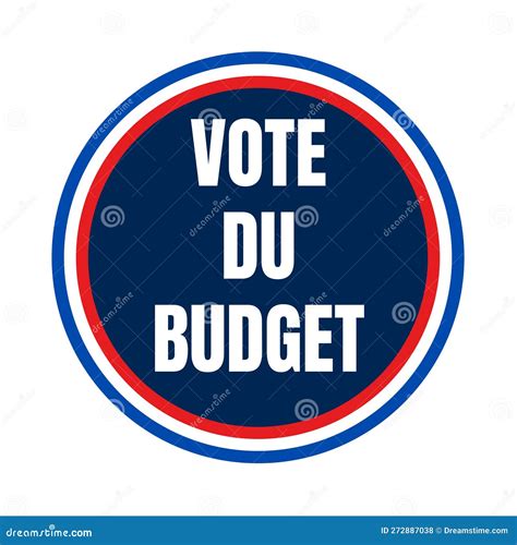 Vote Of The Budget Of France Symbol Icon Stock Illustration