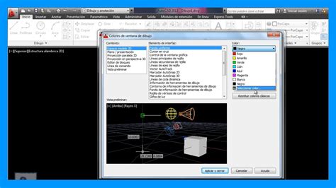 Autocad Cambiar Color De Fondo Del Espacio Modelo Modificar Fondo