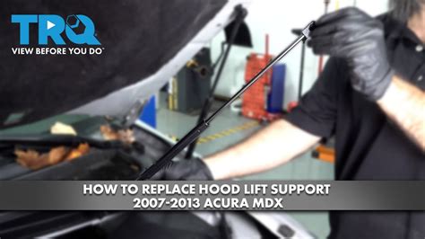 How To Replace Hood Lift Support 2007 2013 Acura MDX 1A Auto