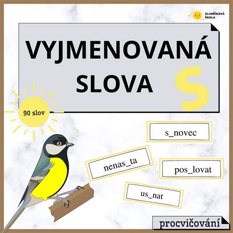 Vyjmenovan Slova Po S Procvi Ov N Esk Jazyk Gramatika